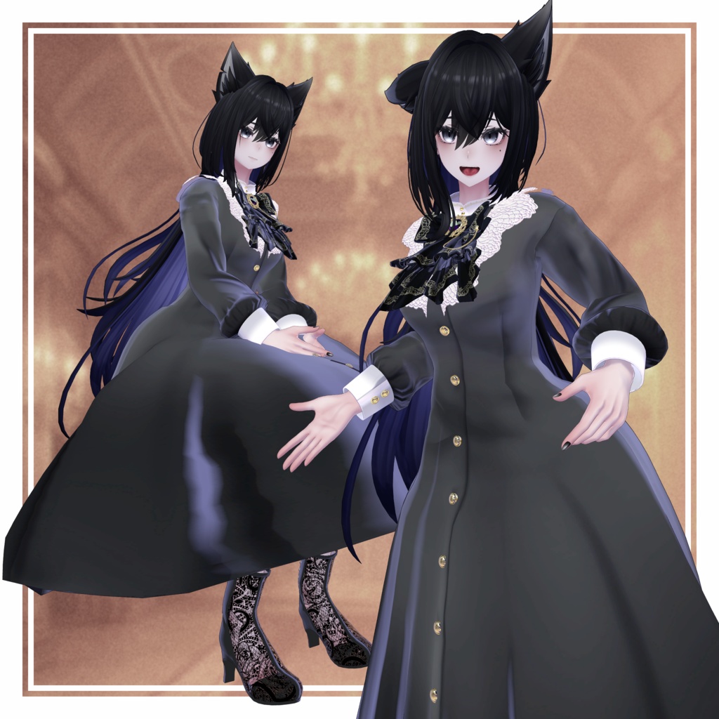 【MA設定済】複数アバター向け衣装「クラシカルドレス」