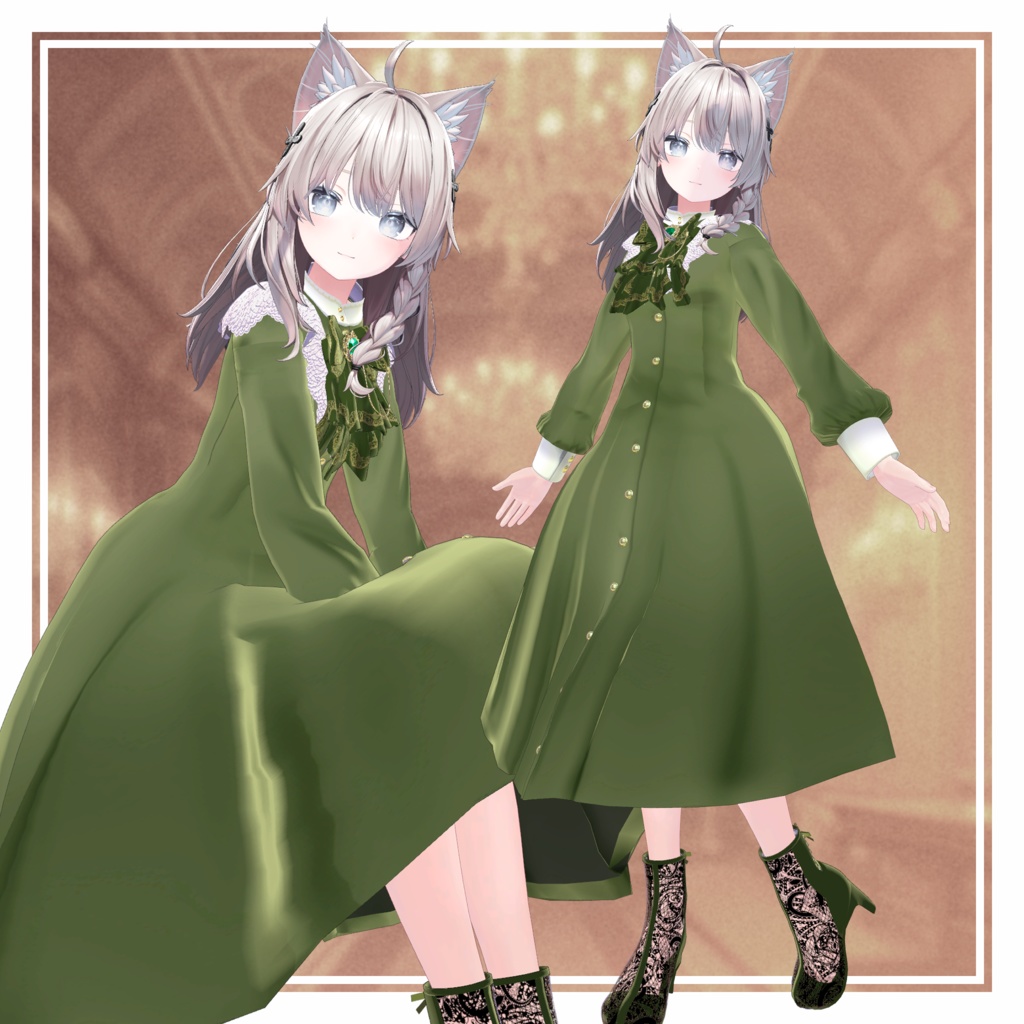 【MA設定済】複数アバター向け衣装「クラシカルドレス」