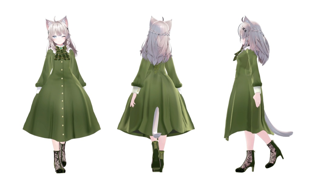 【MA設定済】複数アバター向け衣装「クラシカルドレス」