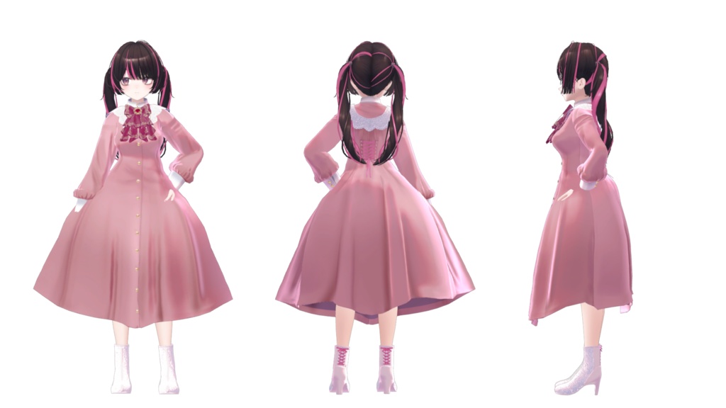 【MA設定済】複数アバター向け衣装「クラシカルドレス」