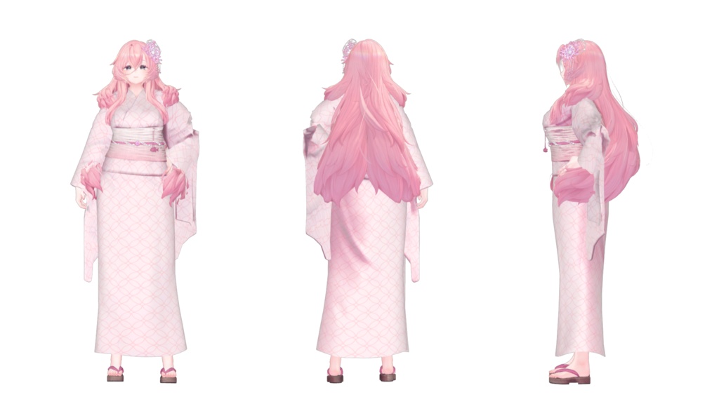 【MA設定済】複数アバター向け衣装「浴衣」