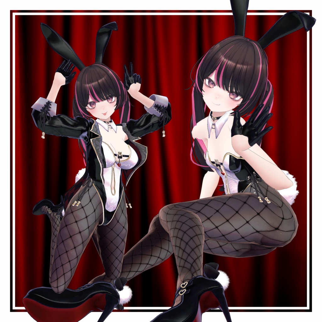 【MA設定済】複数アバター向け衣装「ディケイドバニー」