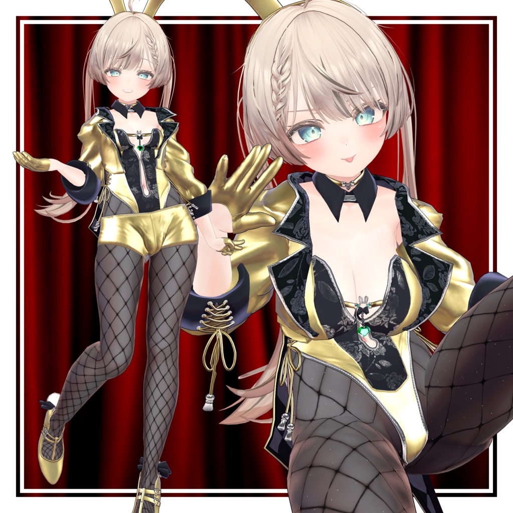 【MA設定済】複数アバター向け衣装「ディケイドバニー」