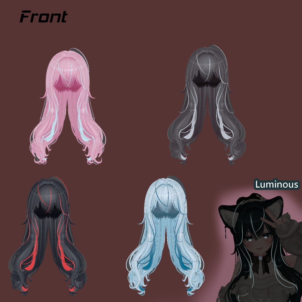 【♥ Lowell_Hair ♥】Mask、Main color2Texture