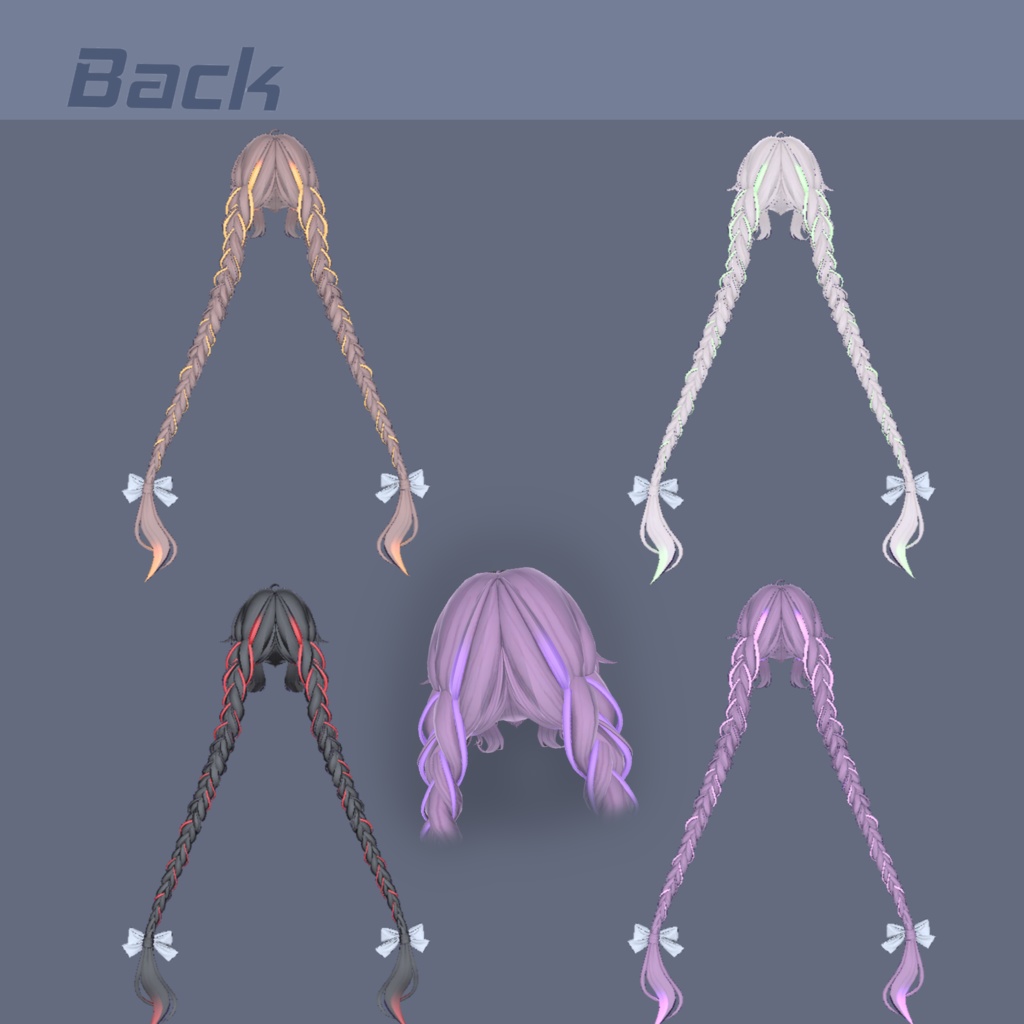 【Free】【P♡P.Hair 05】Mask、Main color2Texture 缩略图 4