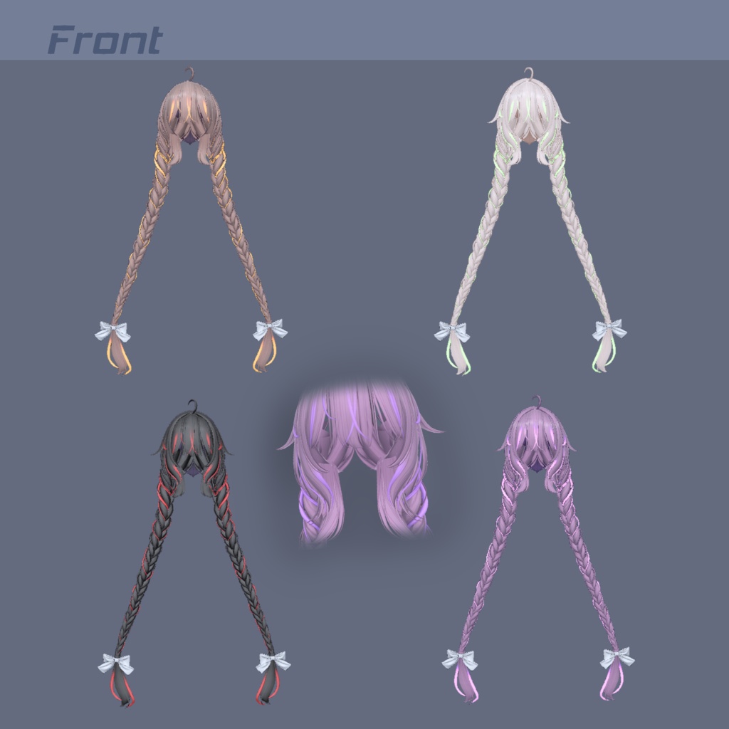 【Free】【P♡P.Hair 05】Mask、Main color2Texture 缩略图 3