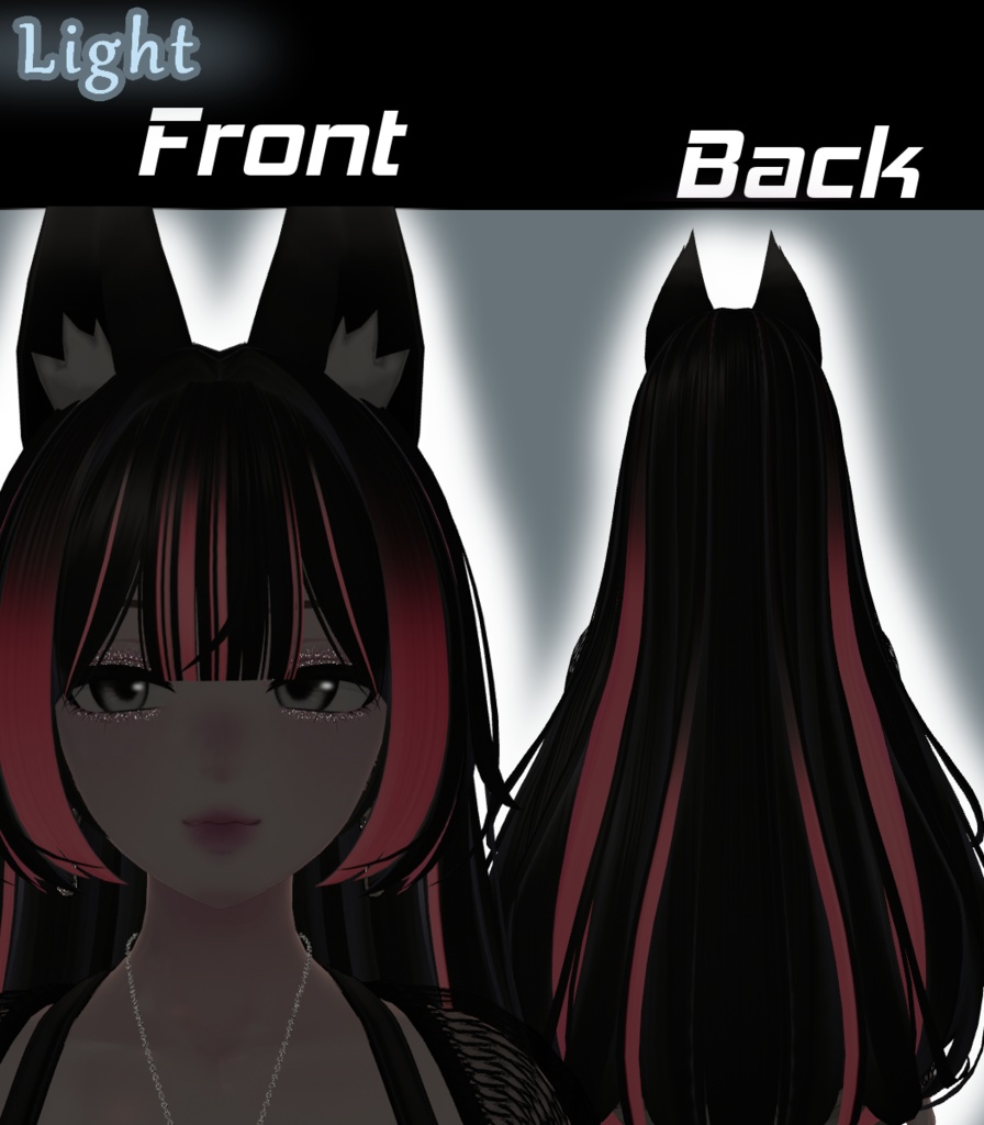 【hunwariLongStraight】Mask、Main color2Texture