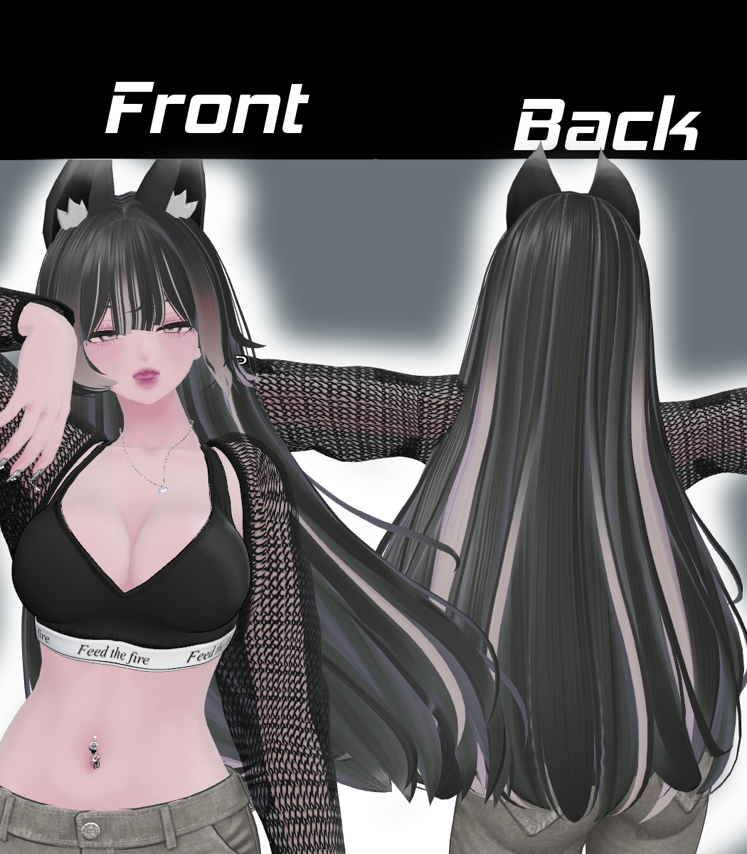 【hunwariLongStraight】Mask、Main color2Texture