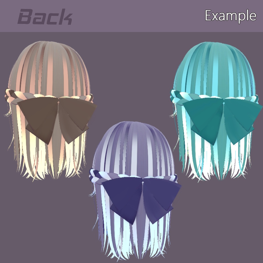 【Free】【Ayane Hair】Mask、Main color2Texture 缩略图 4