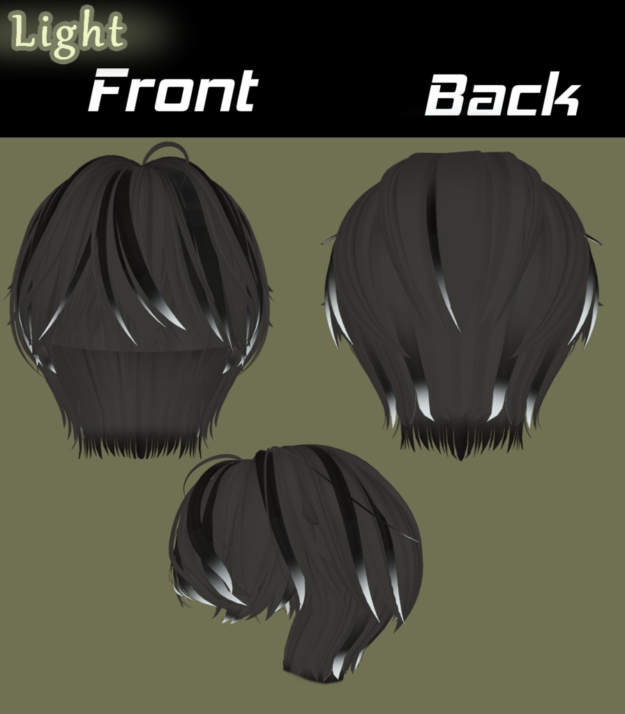 【3way＋1 MY LOVE Short & Half Up Hair】Mask、Main color2Texture 缩略图 2