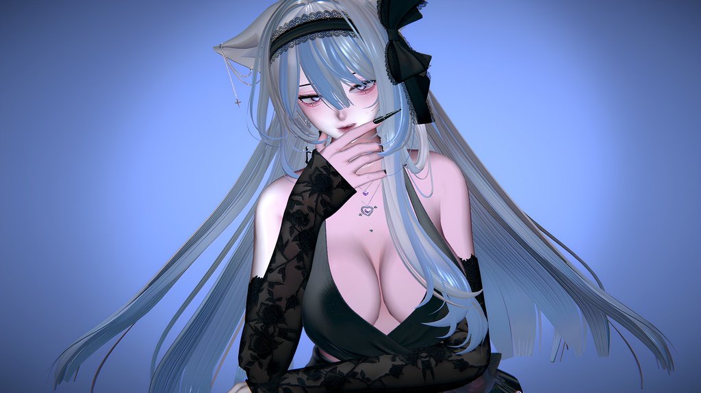 【くろねこロングヘア】Mask、Main color2Texture 缩略图 8