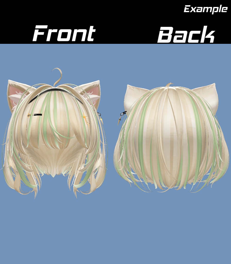 【StarCross Bob Hair】Mask、Main color2Texture