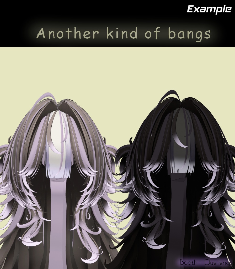 【Lynn Hair <38アバター対応>】Mask、Main color2Texture