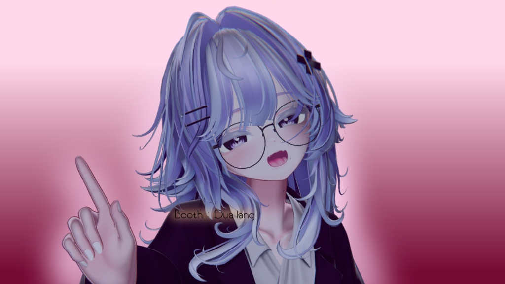 【Lynn Hair <38アバター対応>】Mask、Main color2Texture
