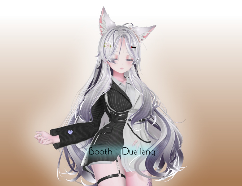 【キツネロングヘア】Mask、Main color2Texture 缩略图 6