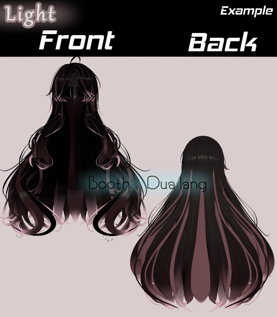 【キツネロングヘア】Mask、Main color2Texture 缩略图 3