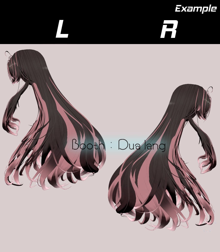 【キツネロングヘア】Mask、Main color2Texture 缩略图 2