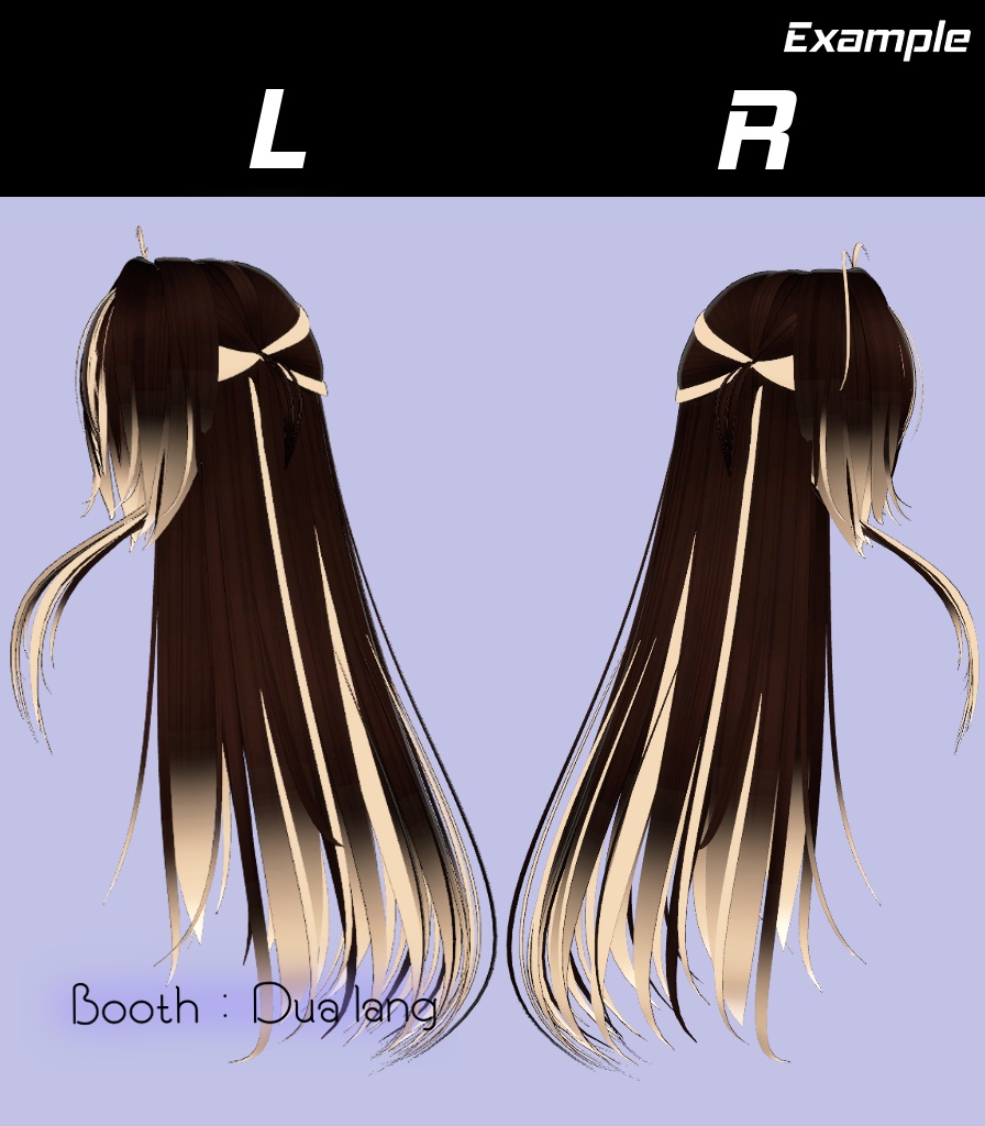 【Toko Twintail Hair】Mask、Main color2Texture