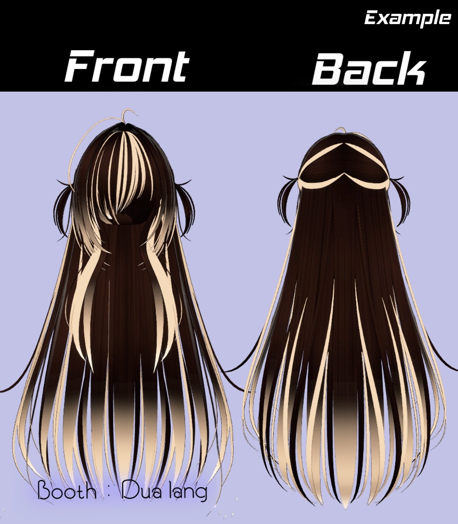 【Toko Twintail Hair】Mask、Main color2Texture