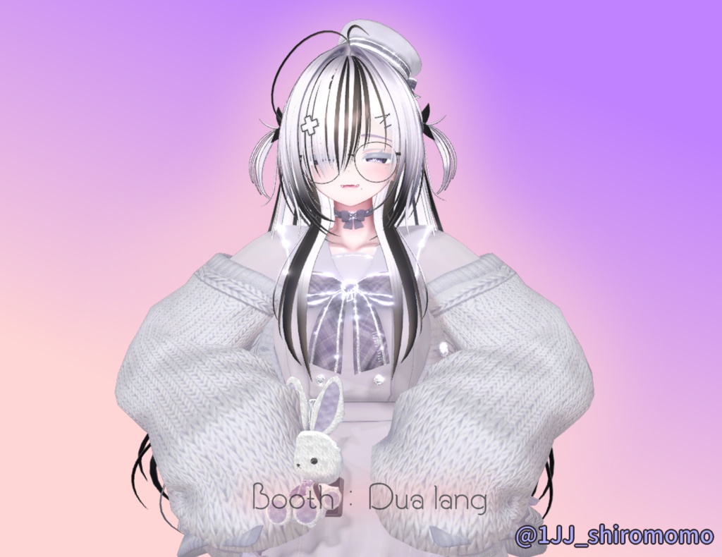 【Toko Twintail Hair】Mask、Main color2Texture