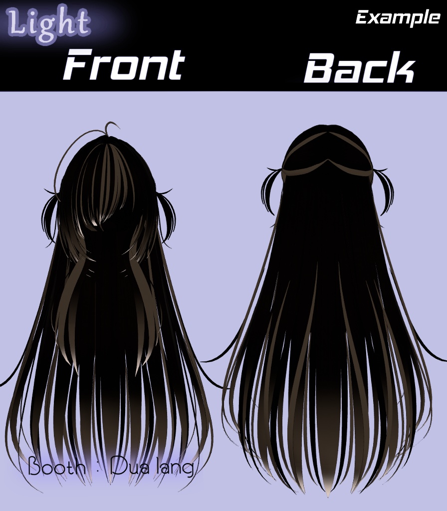 【Toko Twintail Hair】Mask、Main color2Texture