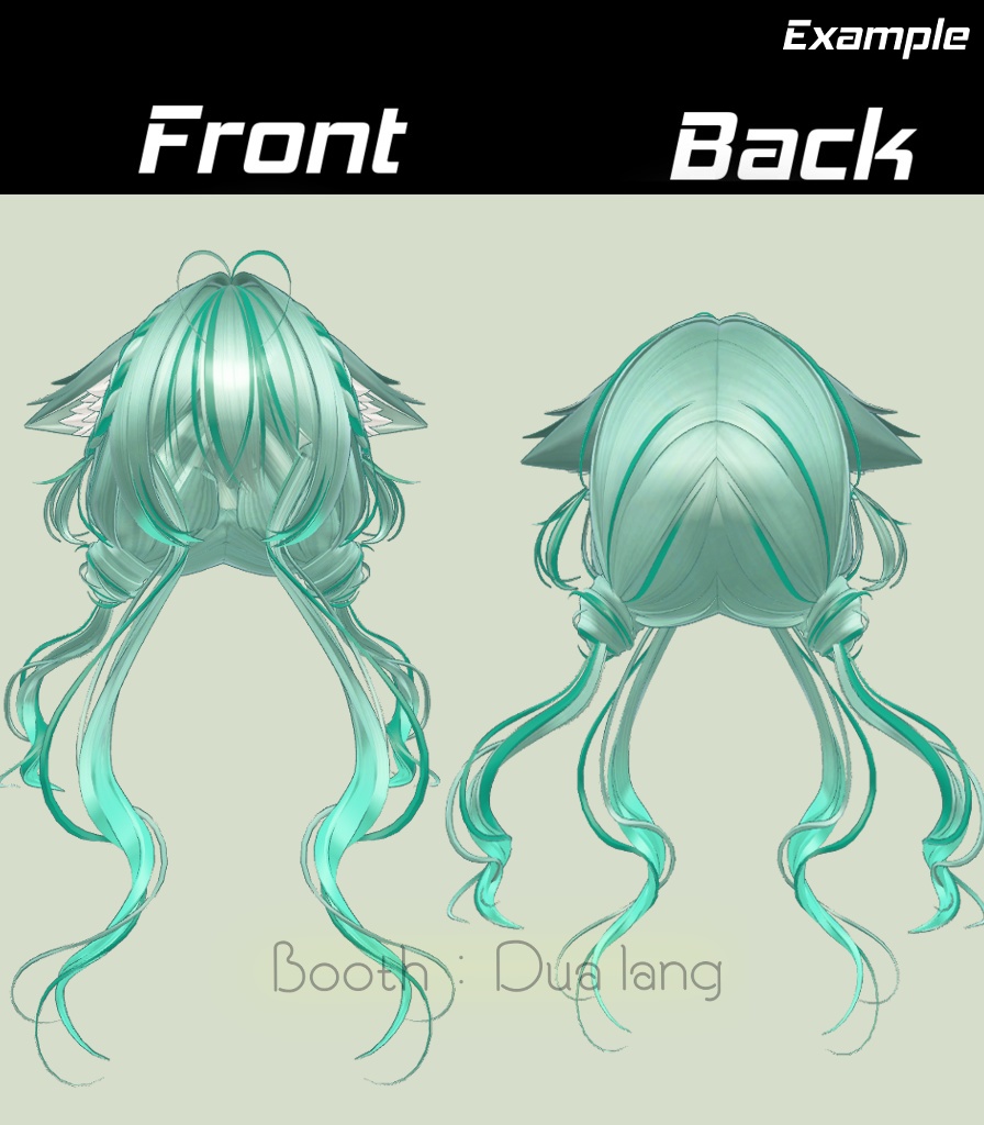 【Fuyumo Wavetail Hair】Mask、Main color2Texture