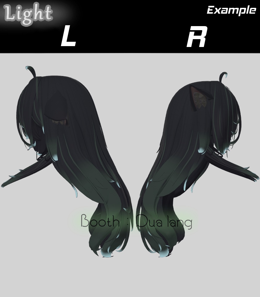 【♥ Freya_Hair ♥】Mask、Main color2Texture