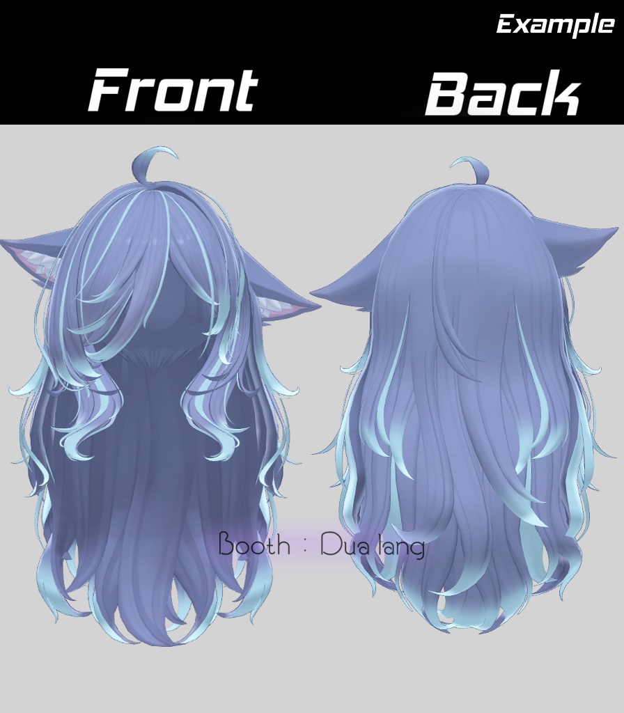 【♥ Freya_Hair ♥】Mask、Main color2Texture