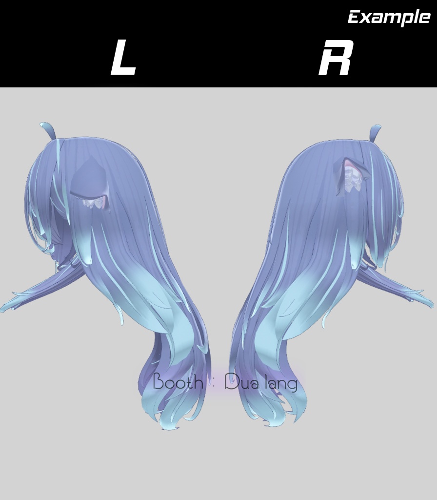 【♥ Freya_Hair ♥】Mask、Main color2Texture