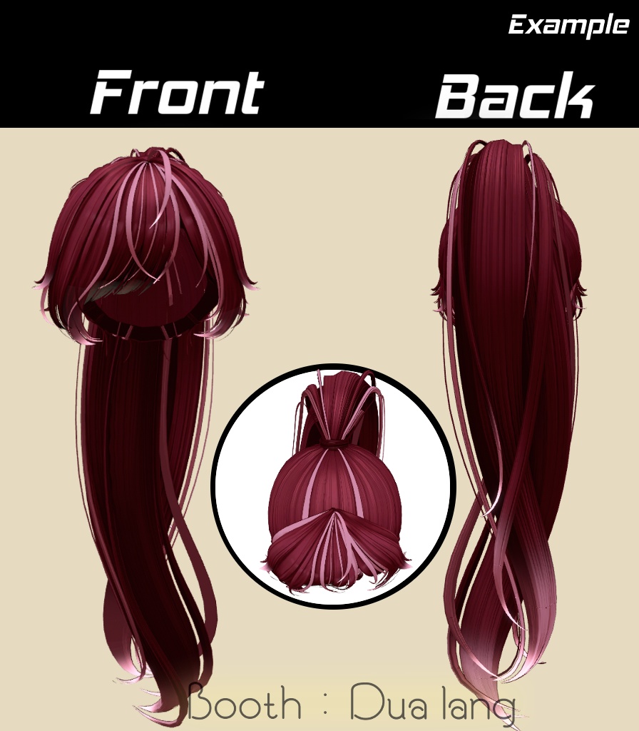 【Urban Ponytail】Mask、Main color2Texture