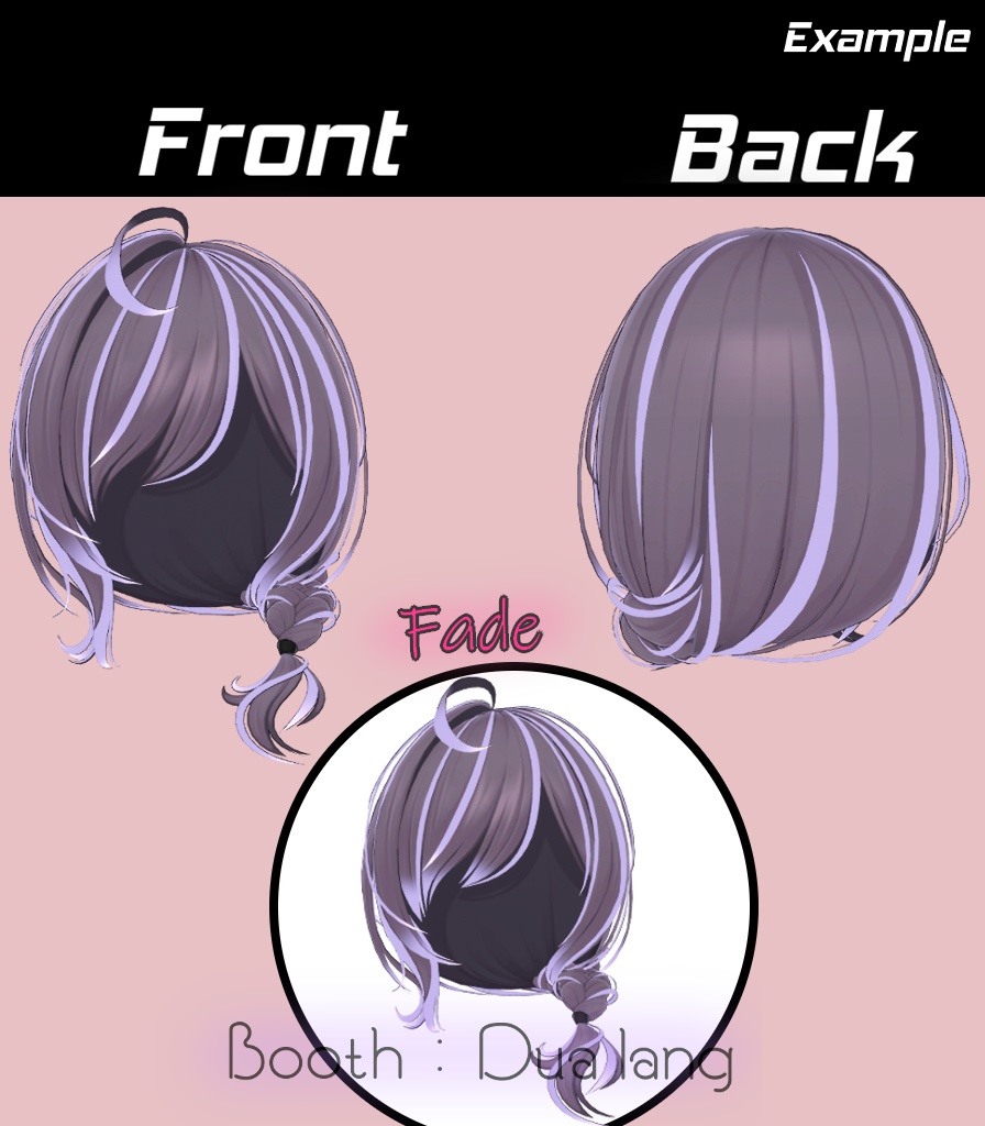 【Flow Braid Hair】Mask、Main color2Texture