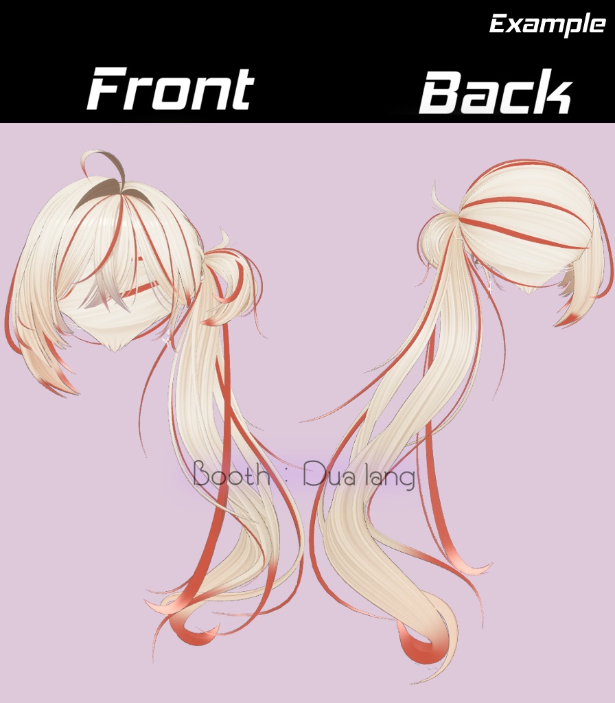 【小悪魔サイドテール】Mask、Main color2Texture