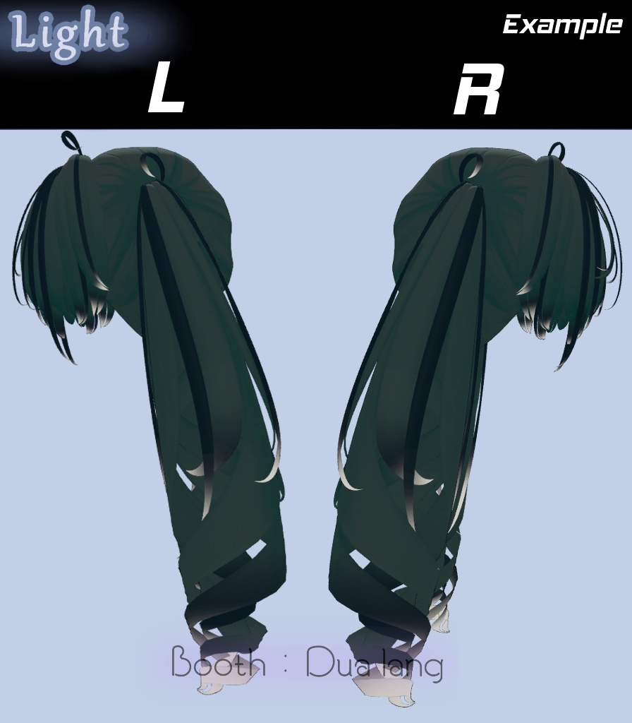 【Free】【Usamimi TwinTail】Mask、Main color2Texture 缩略图 6