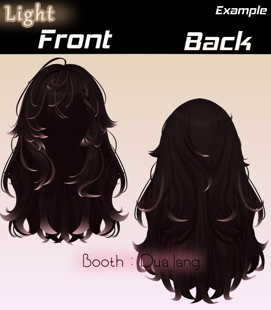 【Ruby_Hair】Mask、Main color2Texture