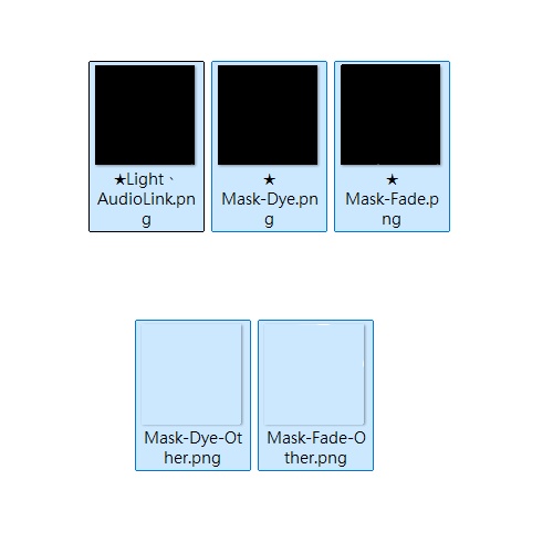 【ポイントリボン ロングヘア】Mask、Main color2Texture