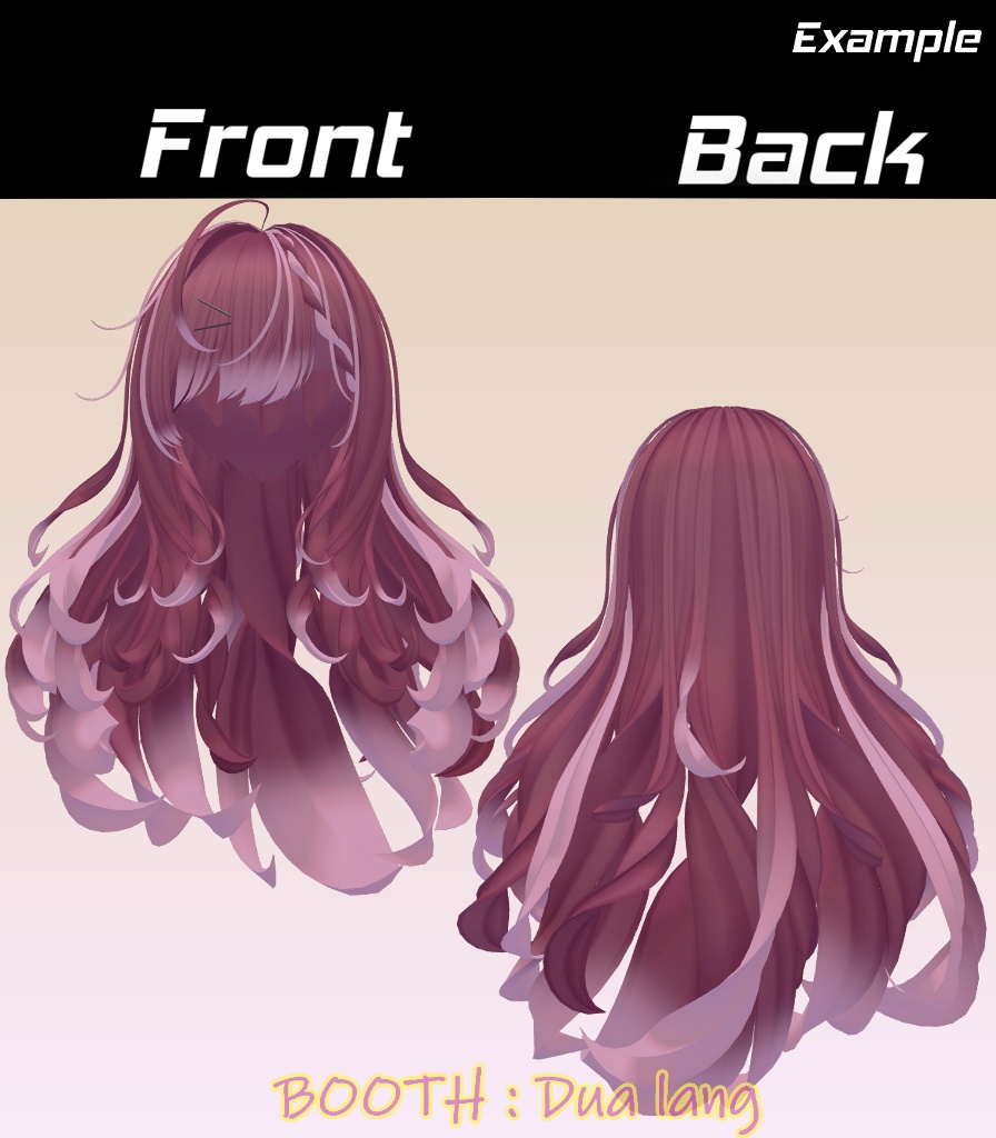 【Midori Hair】Mask、Main color2Texture