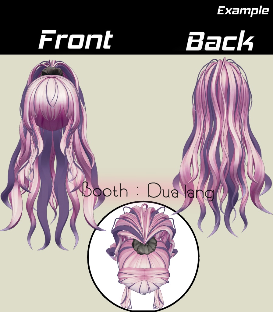 【Free】【Schick Hair】Mask、Main color2Texture