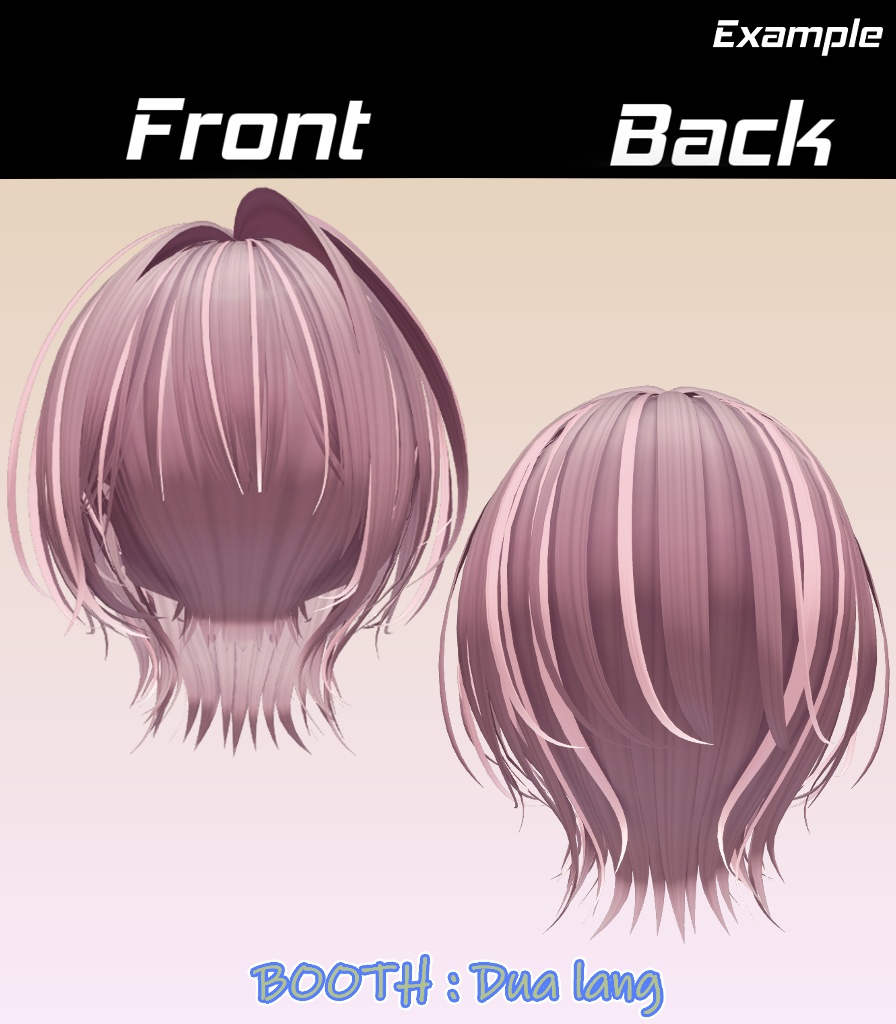 【Minimal Wolf Hair】Mask、Main color2Texture