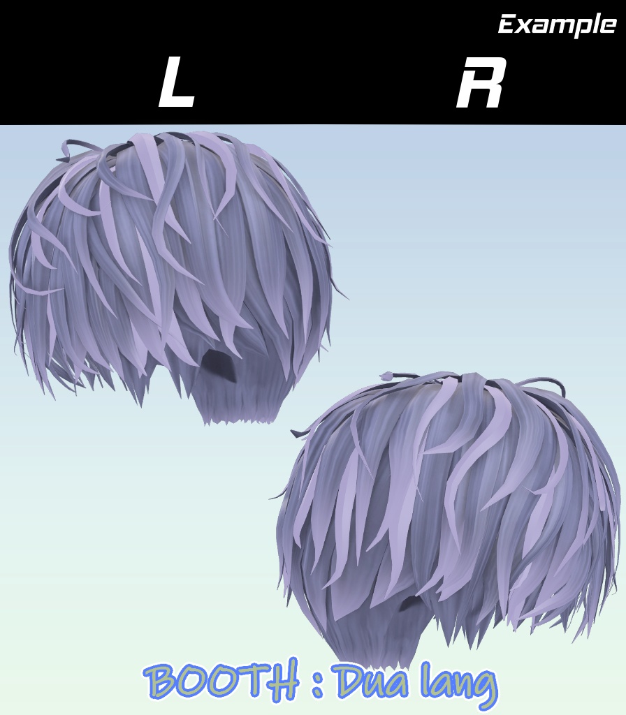 【Short Hair and Pierce】Mask、Main color2Texture