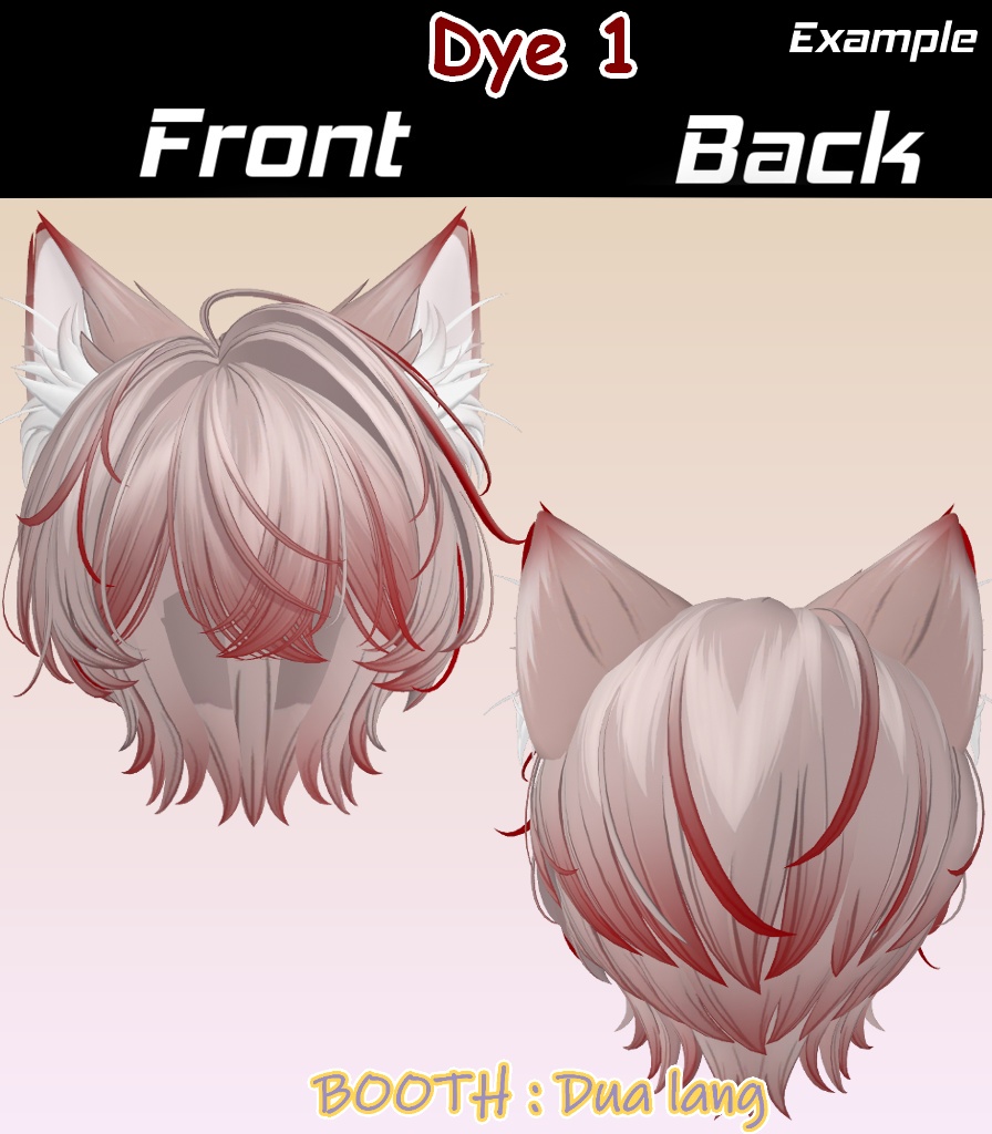 【Feyron_Hair】Mask、Main color2Texture