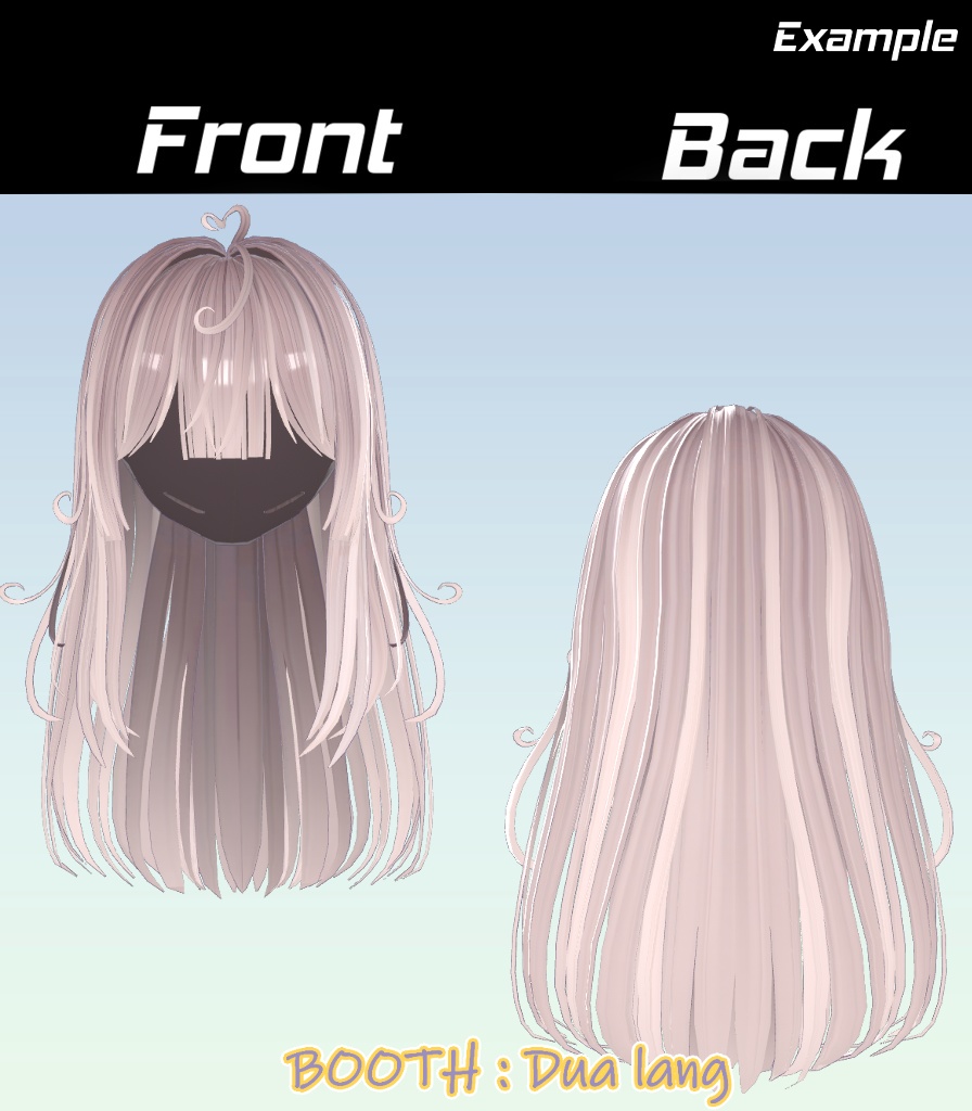 【𝑺𝒏𝒐𝒐𝒛𝒆 𝑯𝒂𝒊𝒓.Snooze Hair】Mask、Main color2Texture