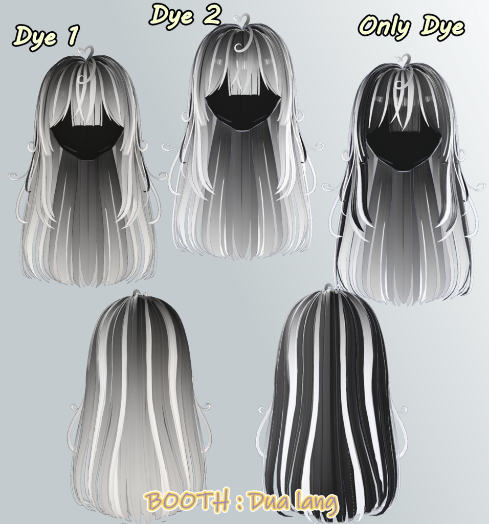 ใ๐บ๐๐๐๐๐ ๐ฏ๐๐๐.Snooze HairใMaskใMain color2Texture