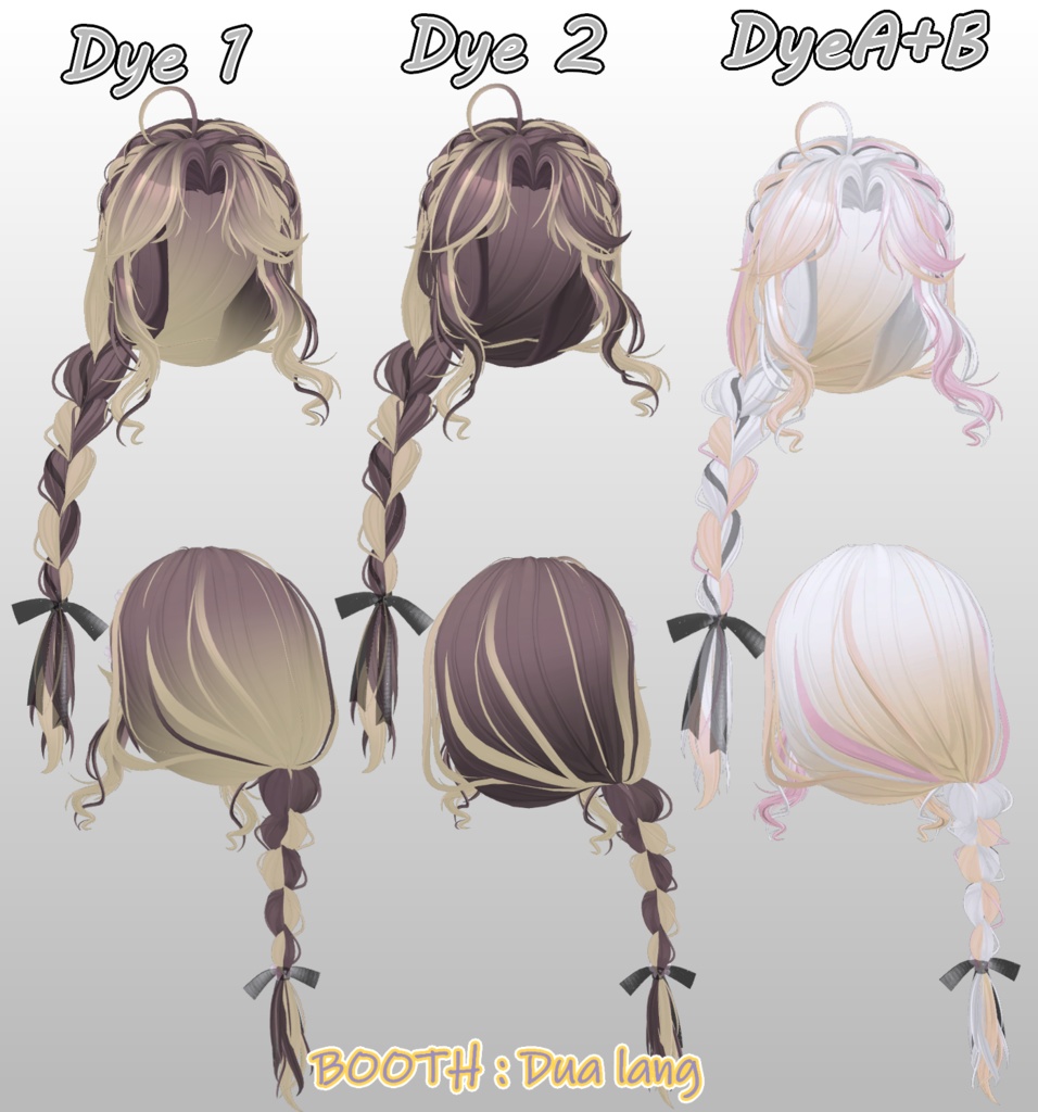【Blomma Hair】Mask、Main color2Texture