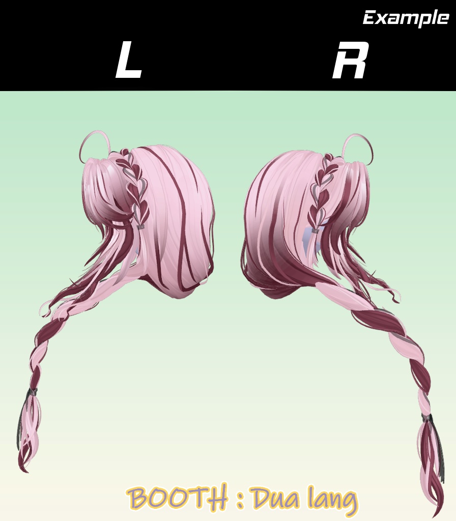 【Blomma Hair】Mask、Main color2Texture