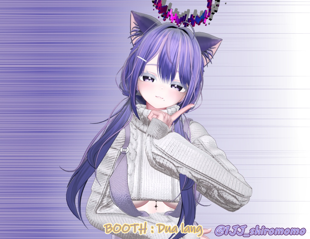 【おさニャニャじみはローツイン】Mask、Main color2Texture