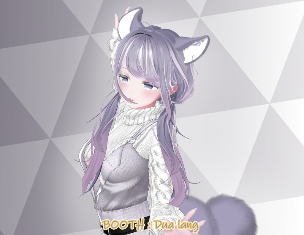 【おさニャニャじみはローツイン】Mask、Main color2Texture