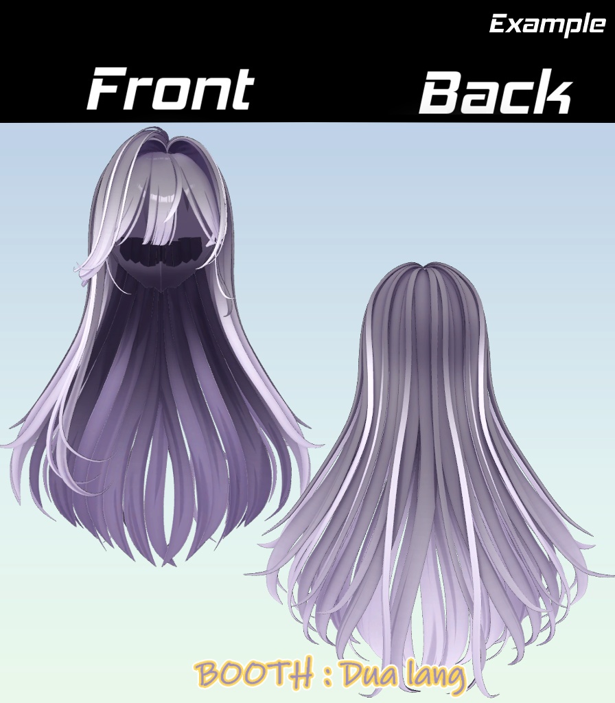 【Otome Hair】Mask、Main color2Texture