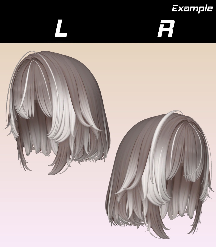 【CooniBob Hair】Mask、Main color2Texture