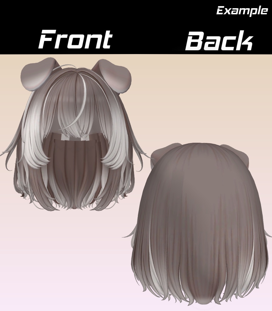 【CooniBob Hair】Mask、Main color2Texture