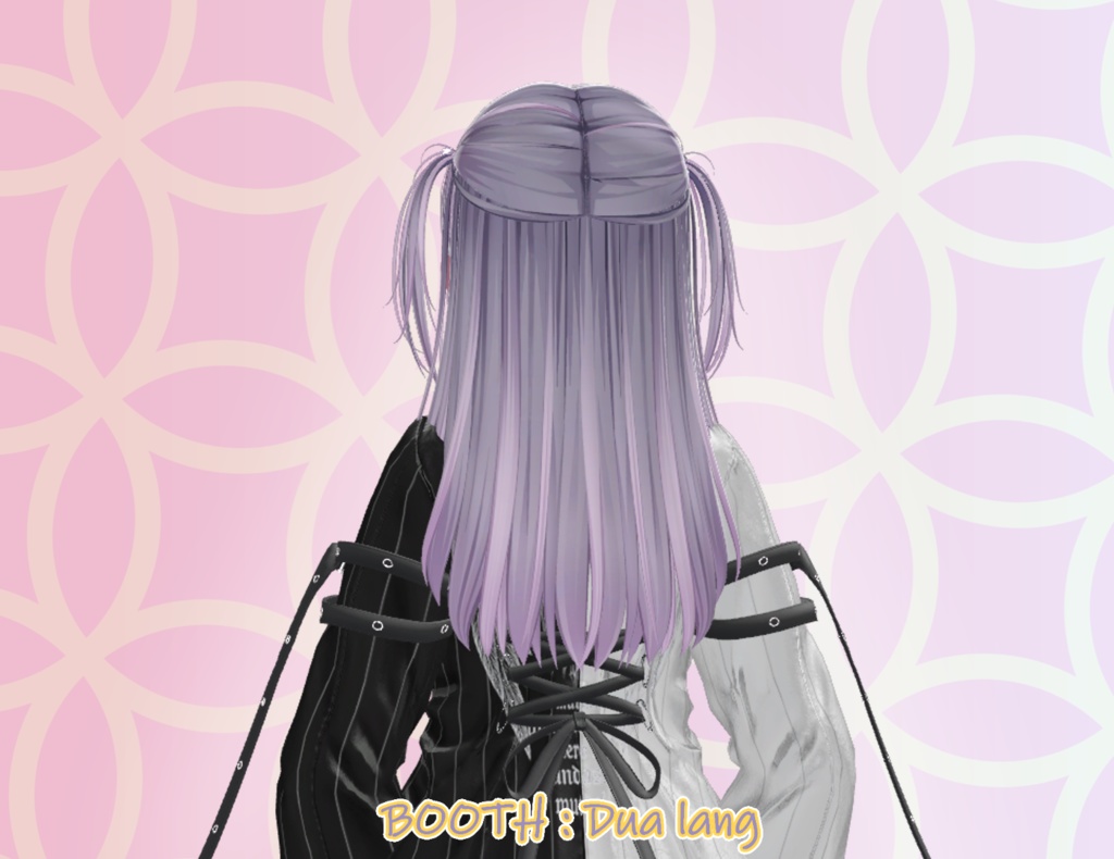 【Half-up Goth Twin】Mask、Main color2Texture